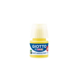 TEMPERA ACRILICA GIOTTO DECOR 25 ML AMARILLO CAJA 6 UD