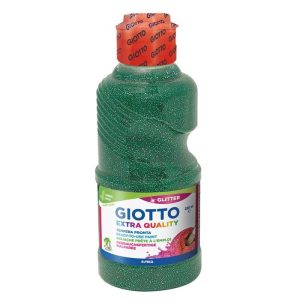 TEMPERA GIOTTO 250ML GLITTER VERDE