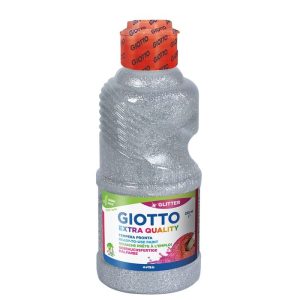 TEMPERA GIOTTO 250ML GLITTER PLATA