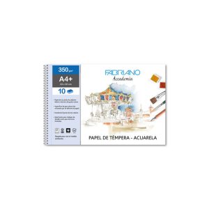 BLOC ESPIRAL PAPEL TEMPERA ACUARELA A4+ 350G/M? 10H BLANCO