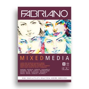 BLOC ENCOLADO A5 1 LADO TECNICA MIXTA 250G 40H