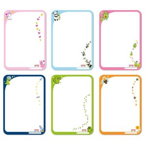 PIZARRA VELLEDA FANCY 18X25 CON ACCESORIOS MODELOS SURTIDOS