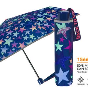 PARAGUAS INFANTIL MINI PLEGABLE 50/8 MAN, ESTRELLAS