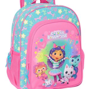 MOCHILA JUNIOR 38CM ADAPT CARRO GABBY'S DOLLHOUSE CONFETTI