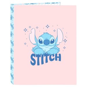 CARPETA CARTON FOLIO 4 ANILLAS MIXTAS STITCH OHANA