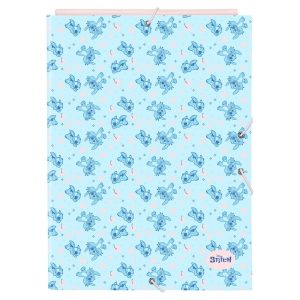 CARPETA CARTON FOLIO GOMAS SOLAPAS STITCH OHANA