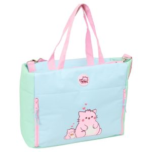 BOLSO CON BOLSILLO PARA PORTATIL 14,1'' PEMBE THE PINK CAT