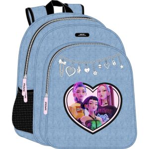 MOCHILA JUNIOR ADAPTABLE A CARRO K-POP DH HUNTR/X