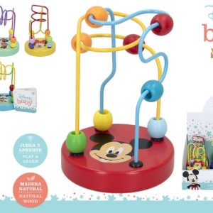 DISNEY MINI LABERINTO BOLAS MADERA13 CM WOOMAX 6 SURTIDO