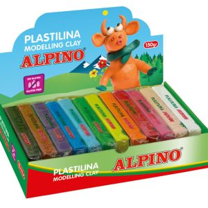 PLASTILINA ALPINO 150GR COLORES SURTIDOS