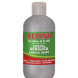 PINTURA ACRILICA ESCOLAR BOTELLA 250 ML PLATA