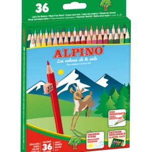 LAPIZ ALPINO 36 COLORES ESTUCHE CARTON