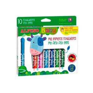 ROTULADOR ALPINO BABY 10 COLORES SURTIDOS