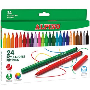 ROTULADOR ALPINO 24 COLORES SURTIDOS