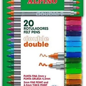 ROTULADOR ALPINO DOBLE 24 COLORES