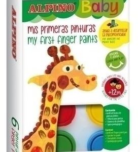 PINTURA DEDOS ALPINO BABY 6 COLORES BASICOS