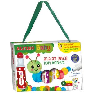 ROTULADOR ALPINO BABY DOT MARKER 6 COLORES SURTIDOS