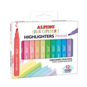 MARCADOR ALPINO COLOR EXPERIENCE 12 COLORES PASTEL