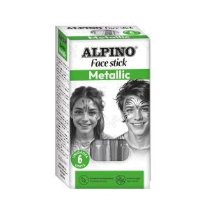 MAQUILLAJE ALPINO SET 6 UNID FACE STICK PLATA