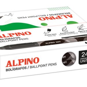 BOLIGRAFO ALPINO DOT 1MM NEGRO
