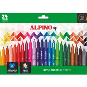 ROTULADORES ALPINO UP PUNTA 1MM 24 COLORES SURTIDOS