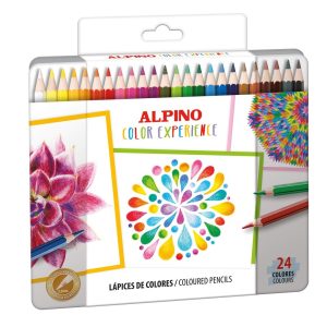 LAPIZ ALPINO COLOREXPERIENCE 24 COLORES CAJA METALICA