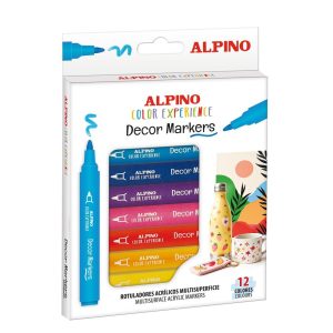 ROTULADOR ALPINO COLOREXPERIENCE DECOR 12 COLORES SURTIDOS
