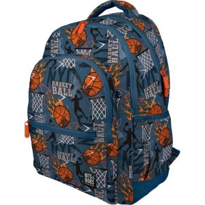 MOCHILA JUVENIL RUBBER B&B BASKETBALL 33X46X22,5CM 26