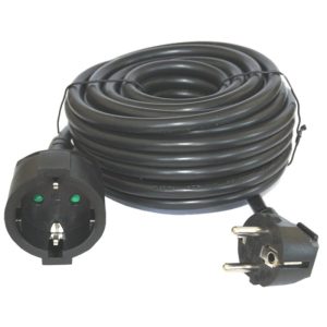 PROLONGADOR DE CORRIENTE 3MX 1,5MM 250V 16A 3,500W NEGRO