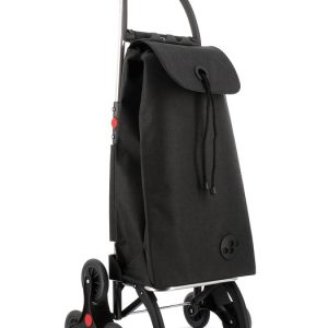 CARRO COMPRA TIPO SACO 4R PLEGABLE I-MAX TWEED NEGRO