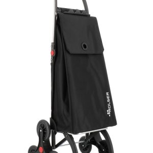 CARRO COMPRA 6 RUEDAS PLEGABLE AKANTO MF NEGRO