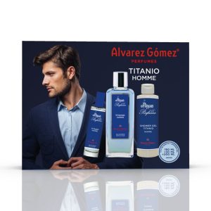 ESTUCHE TRIPLO AGUA DE PERFUME TITANIO HOMBRE
