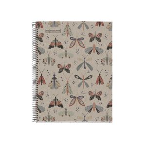 CUADERNO RECICLADO A5 CUADRO 5MM 80H ECOBUTTERFLY MR
