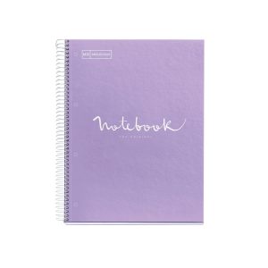 CUADERNO TAPA DURA A4 PUNTOS 80H EMOTIONS LAVANDA