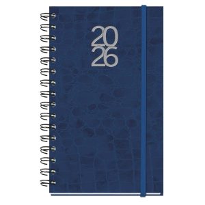 AGENDA ANUAL 2026 LIEBANA NATURE PAPEL VINILICO AZUL SV