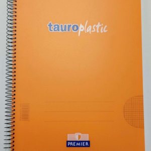 BLOC ESPIRAL FOLIO 80H PP CUADRO 4MM 90GR NARANJA