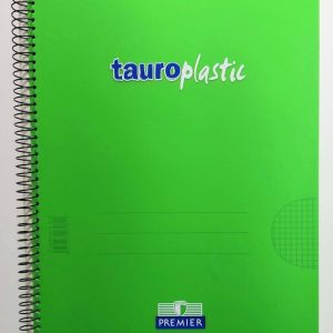 BLOC ESPIRAL FOLIO 80H PP CUADRO 4MM 90GR VERDE CLARO
