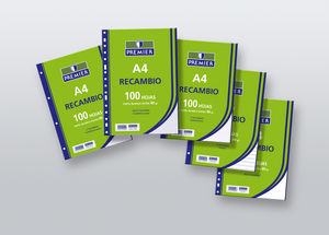 RECAMBIO A4 100H 90GR PAUTA 2,5