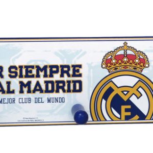 PERCHERO PARED MADERA REAL MADRID