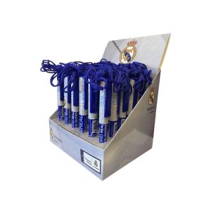 BOLIGRAFO CON CUERDA - EXPOSITOR 36 UDS REAL MADRID