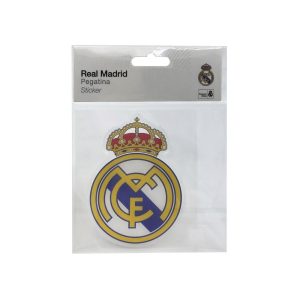STICKER RELIEVE ESCUDO 10X10 CM REAL MADRID