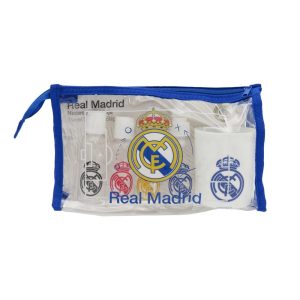 NECESER DE VIAJE TRANSPARENTE + RECIPIENTES REAL MADRID