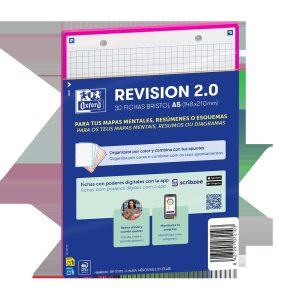 FICHA REVISION FLASHCARD 2,0 A5 CUADRO 5X5 ROSA FUCSIA 2T 3