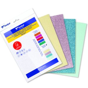 CARTULINA PURPURINA A4 COLORES PASTEL 5H