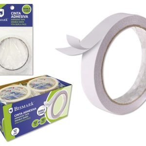 CINTA ADHESIVA INVISIBLE DOBLE CARA 10MX18MM BISMARK