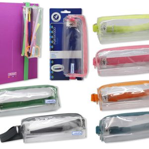 PORTATODO TAKE-AWAY TRANSPARENTE CON GOMA