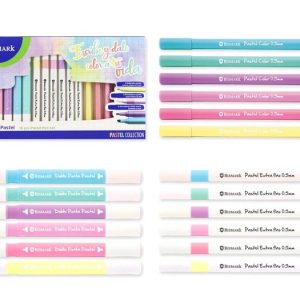 SET 18 ROTULADORES ESCRITURA PASTEL