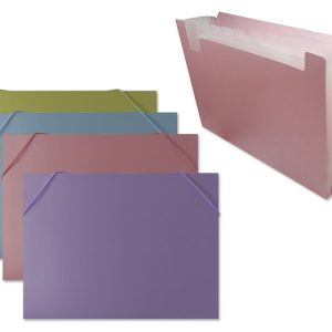 CARPETA FUELLE PP A4 COLORES PASTEL SURTIDOS
