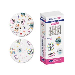 EXPOSITOR 50 ROLLO PAPEL DE REGALO FRASES 70X200