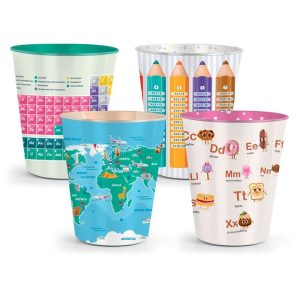 PAPELERA ESCOLAR METAL